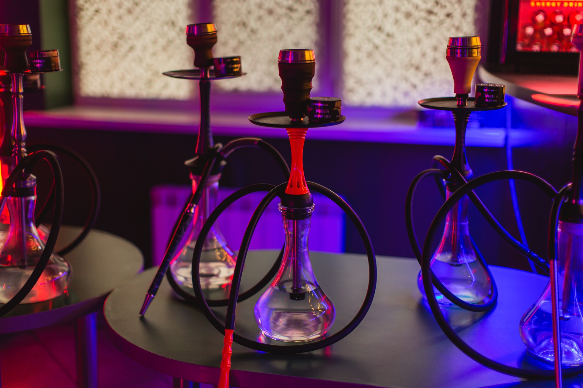 Hookahs on the table